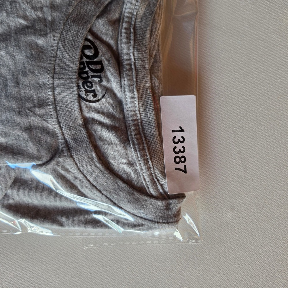 Dr Pepper Graphic T-Shirt Womens Medium Gray Heather Short Sleeve Crewneck Logo - Picture 4 of 6